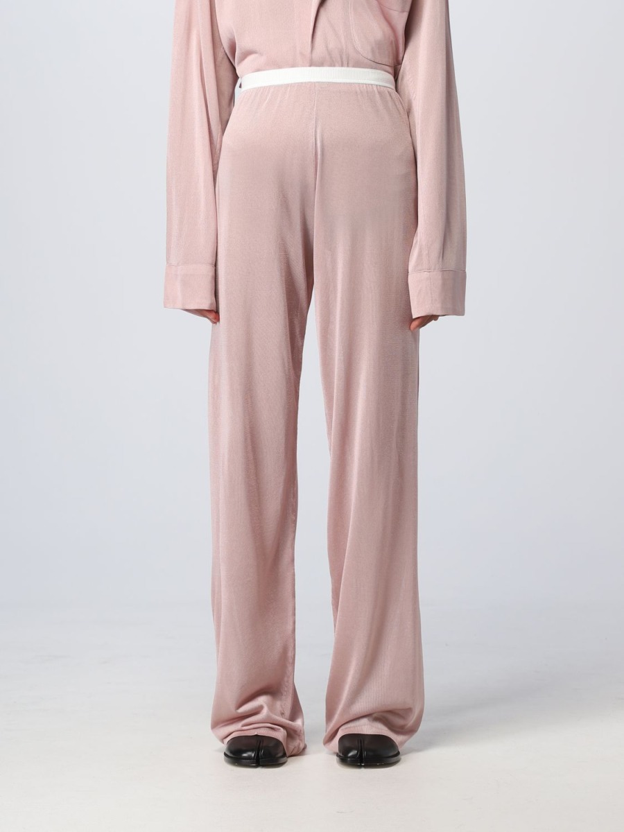 Giglio Women's Trousers Pink by Maison Margiela GOOFASH