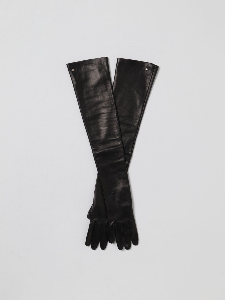 Gloves Black - Max Mara Ladies - Giglio GOOFASH