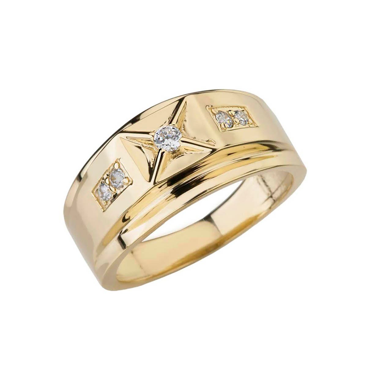 Gold Boutique Man Ring in Gold GOOFASH