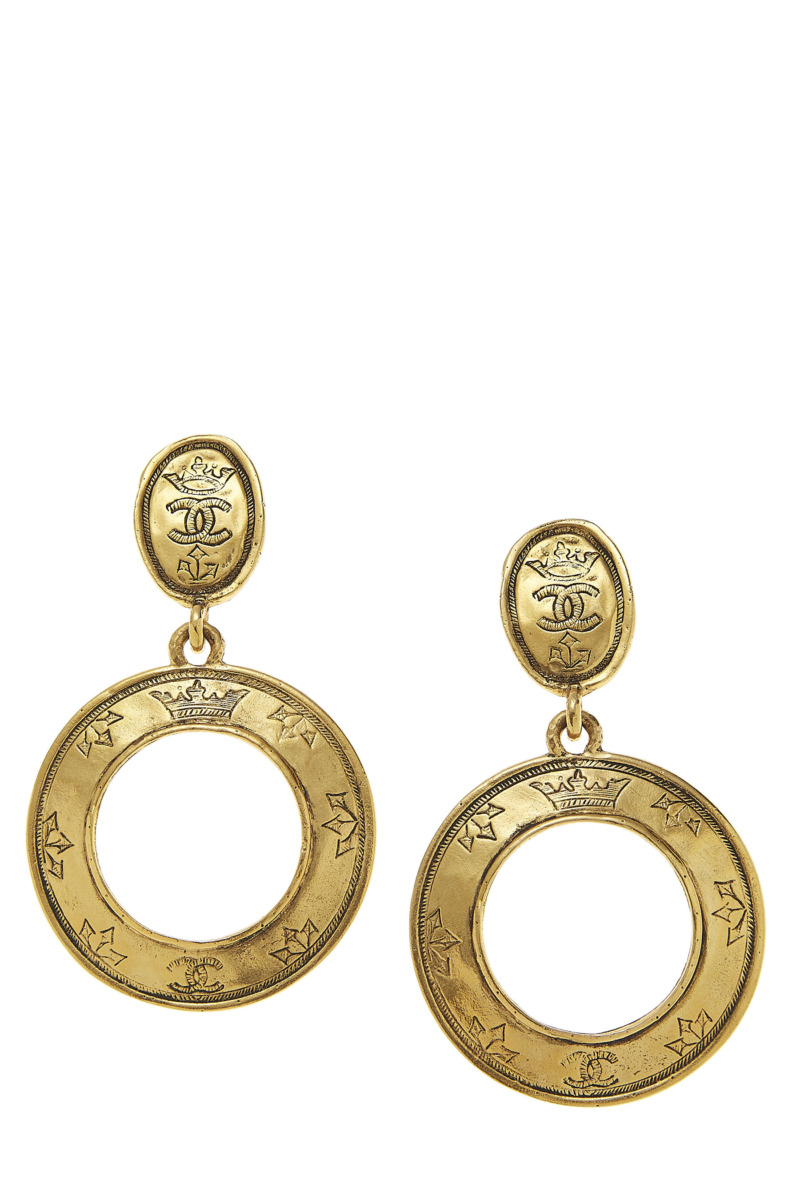 Gold Earrings WGACA Chanel Ladies GOOFASH