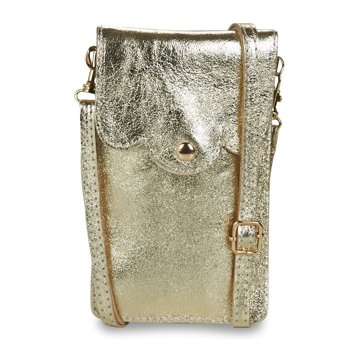 Gold Handbag for Woman at Spartoo GOOFASH