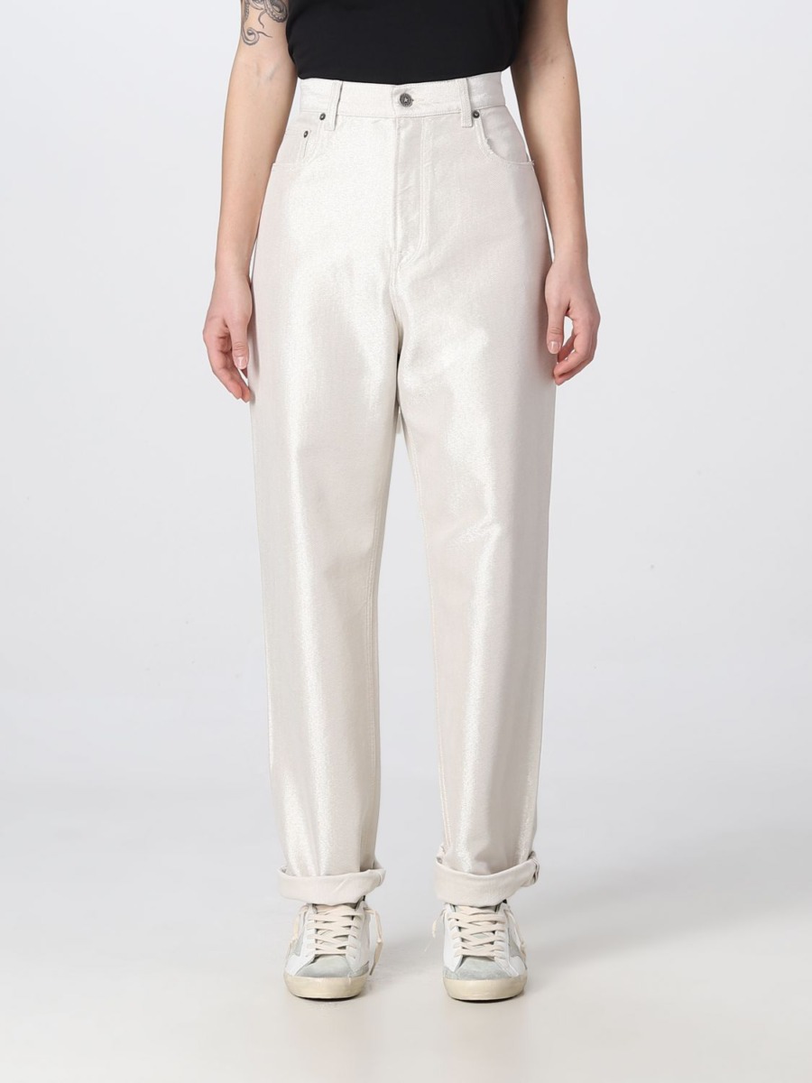 Golden Goose - Woman Cream Jeans from Giglio GOOFASH