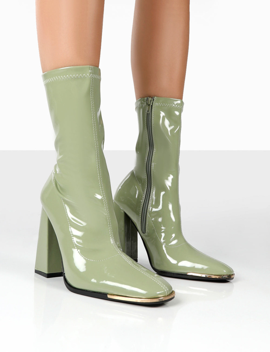 Green Ankle Boots - Ladies - Public Desire GOOFASH