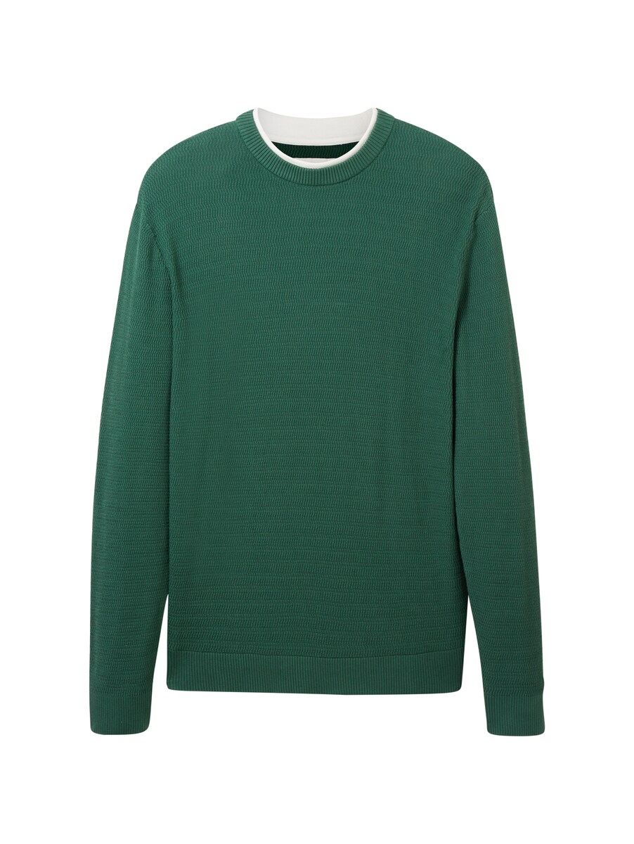 Green Knitted Sweater Tom Tailor GOOFASH