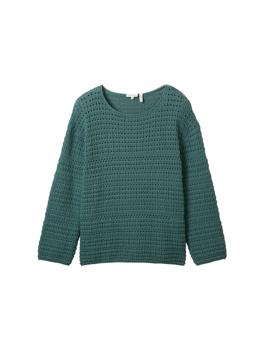 Green - Knitted Sweater - Tom Tailor GOOFASH