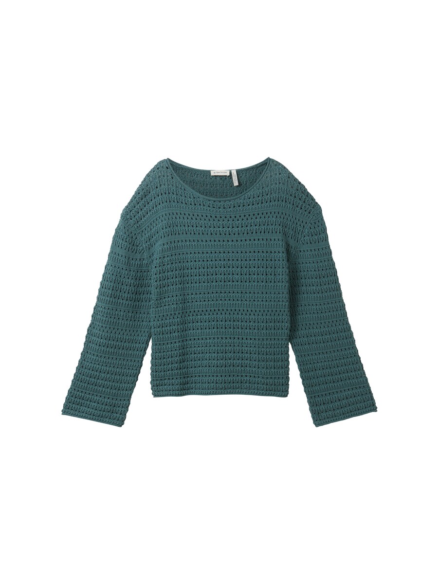 Green - Lady Knitted Sweater - Tom Tailor GOOFASH
