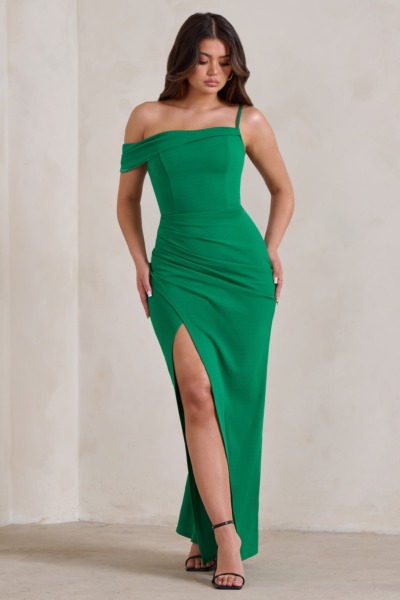 Green Maxi Dress - Club L London - Woman GOOFASH