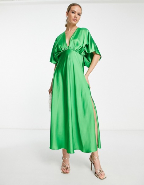 Green Midi Dress - Asos Ladies GOOFASH