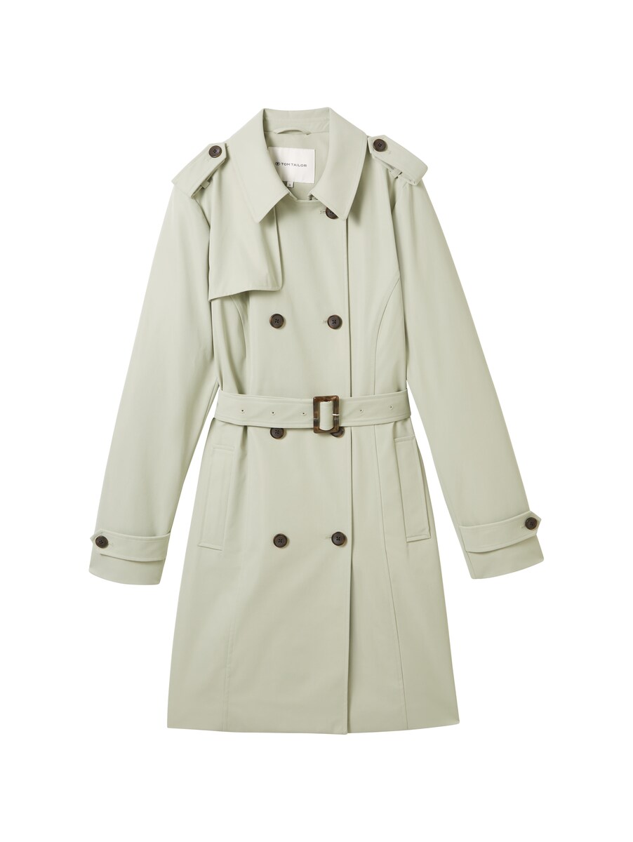 Green - Woman Trench Coat - Tom Tailor GOOFASH