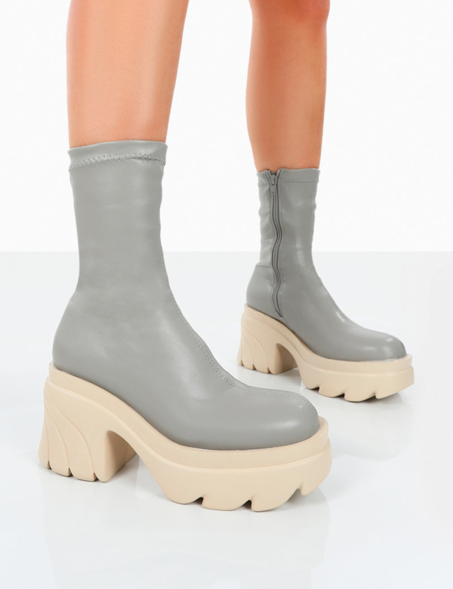Grey - Ankle Boots - Women - Public Desire GOOFASH