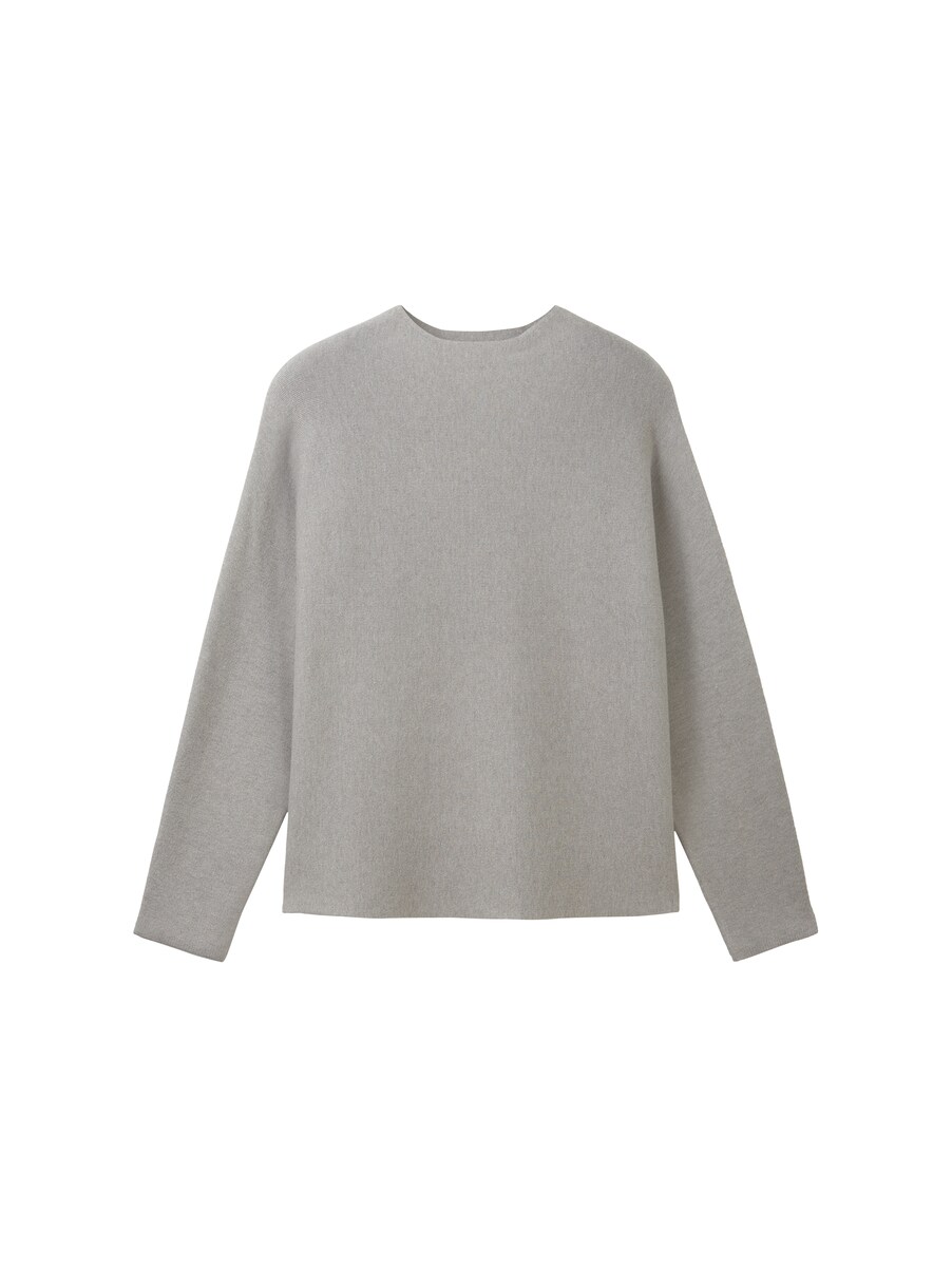 Grey Knitted Sweater Tom Tailor Woman GOOFASH