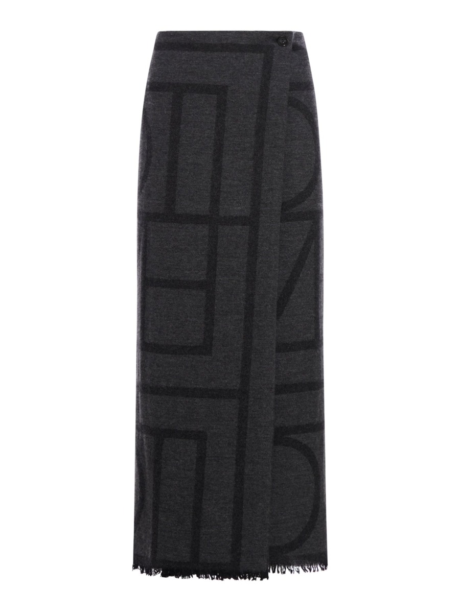 Grey - Wallet Skirt - Toteme - Woman - Suitnegozi GOOFASH