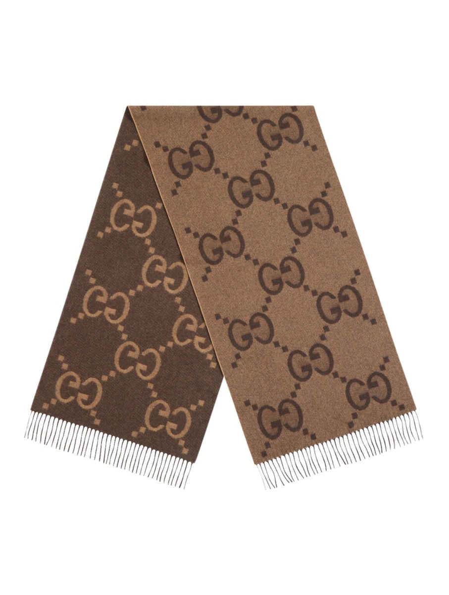 Gucci Brown Scarf for Woman at Suitnegozi GOOFASH
