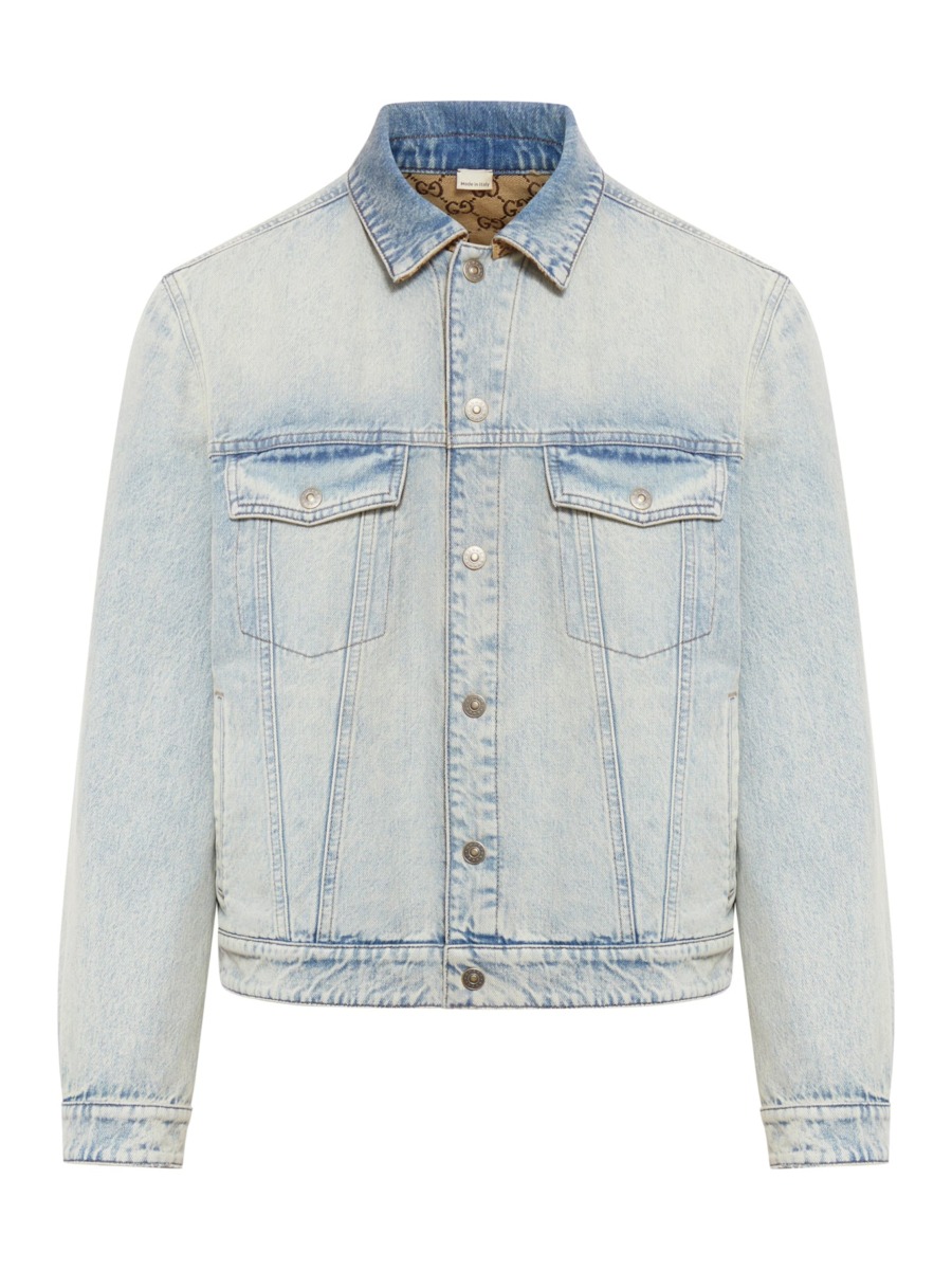 Gucci - Gent Denim Jacket in Blue from Suitnegozi GOOFASH