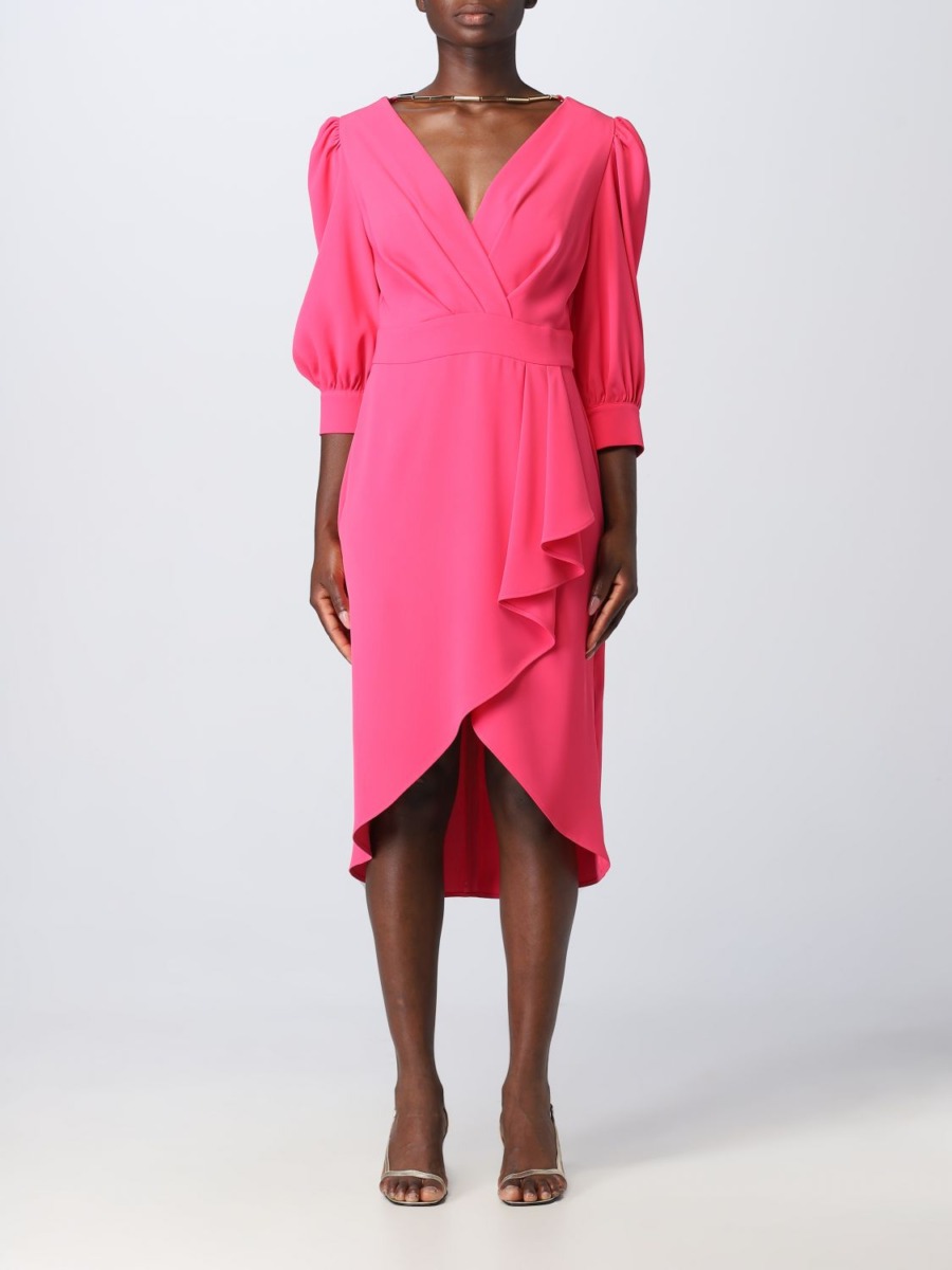 H Couture Pink Lady Dress - Giglio GOOFASH