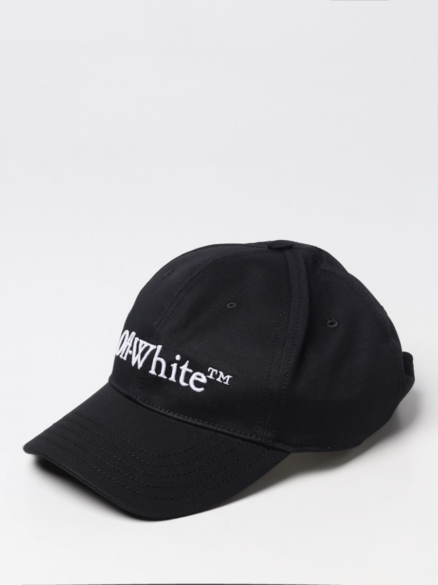 Hat in Black Off White Giglio GOOFASH