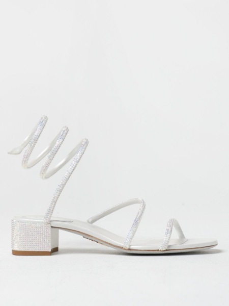 Heeled Sandals Ivory for Woman from Giglio GOOFASH