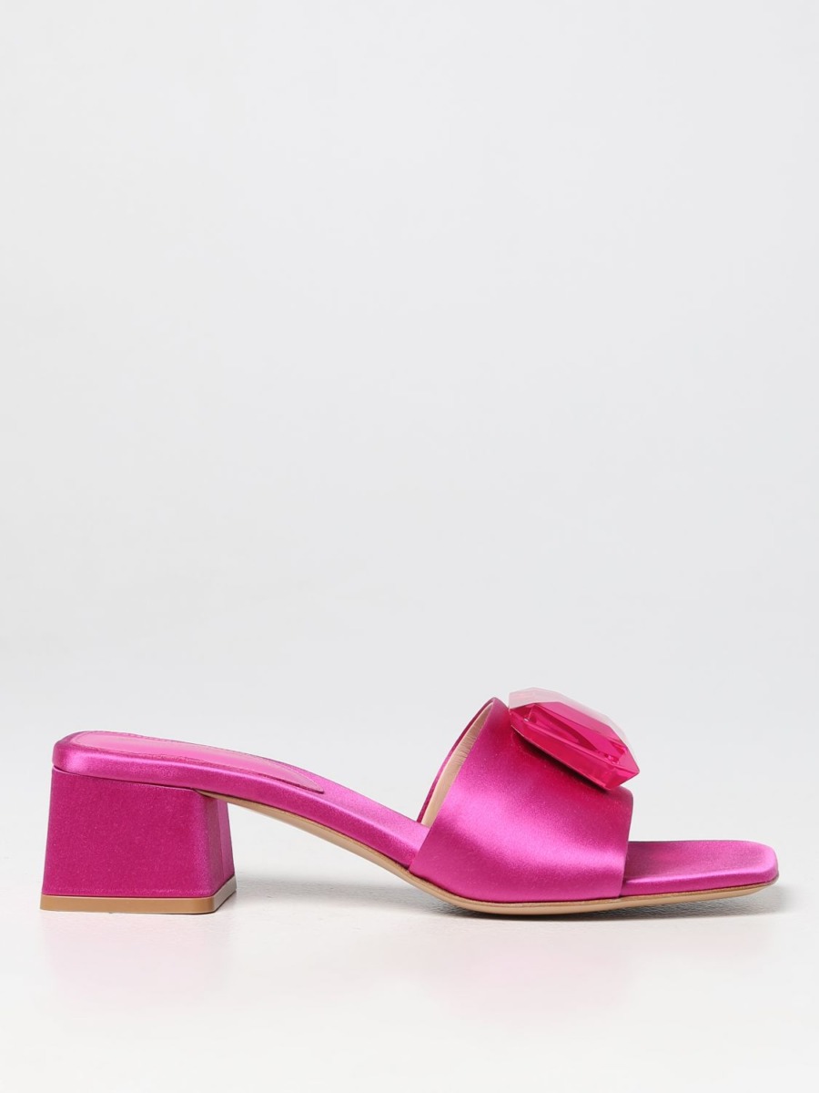 Heeled Sandals - Pink - Gianvito Rossi - Ladies - Giglio GOOFASH