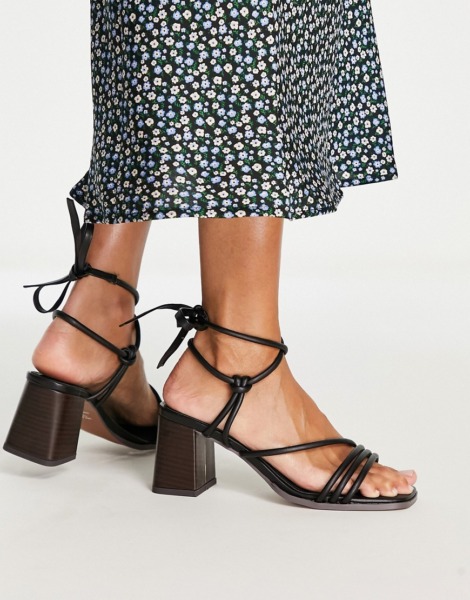 Heeled Sandals in Black - Asos - Woman GOOFASH
