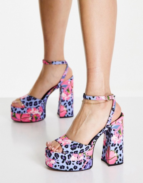 Heeled Sandals in Multicolor for Women at Asos GOOFASH