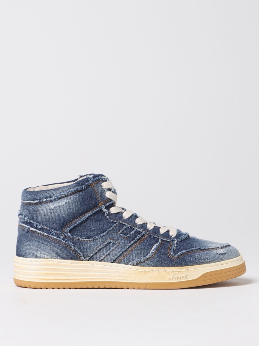 Hogan Gents Trainers Blue at Giglio GOOFASH