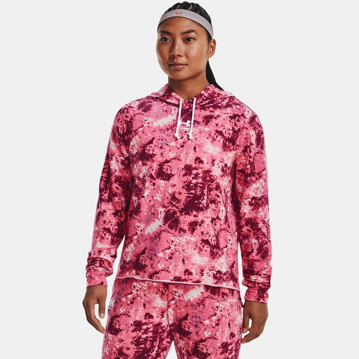 Hoodie in Pink by Under Armour GOOFASH