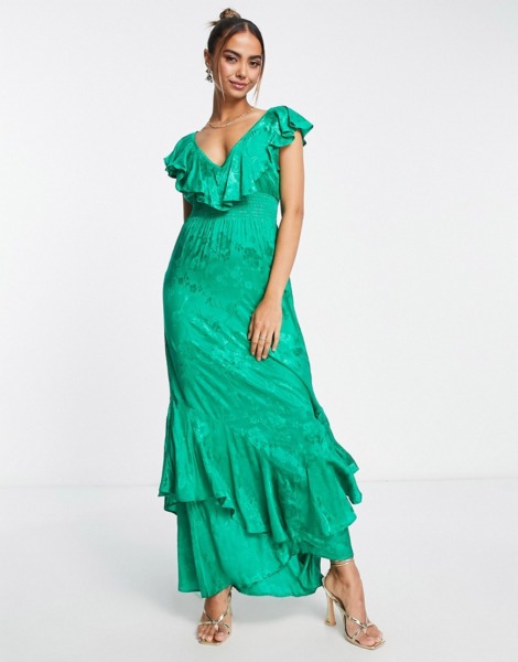 Hope & Ivy - Women Tea Dress - Green - Asos GOOFASH