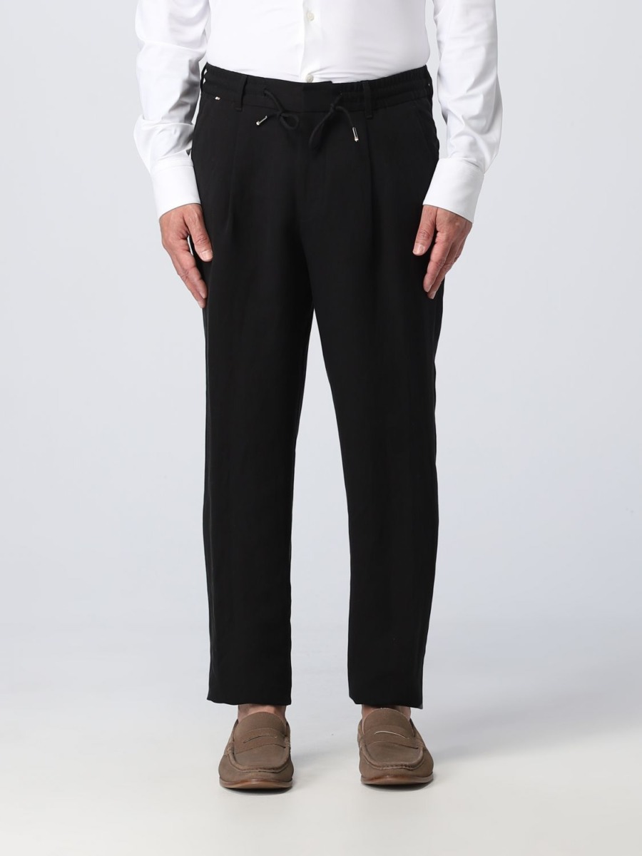 Hugo Boss - Man Trousers in Black at Giglio GOOFASH