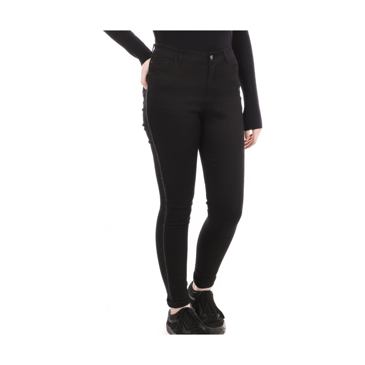 Ikks - Skinny Jeans in Black Spartoo Woman GOOFASH