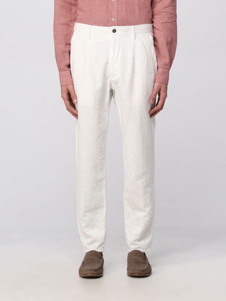 Incotex - Man Trousers in White - Giglio GOOFASH