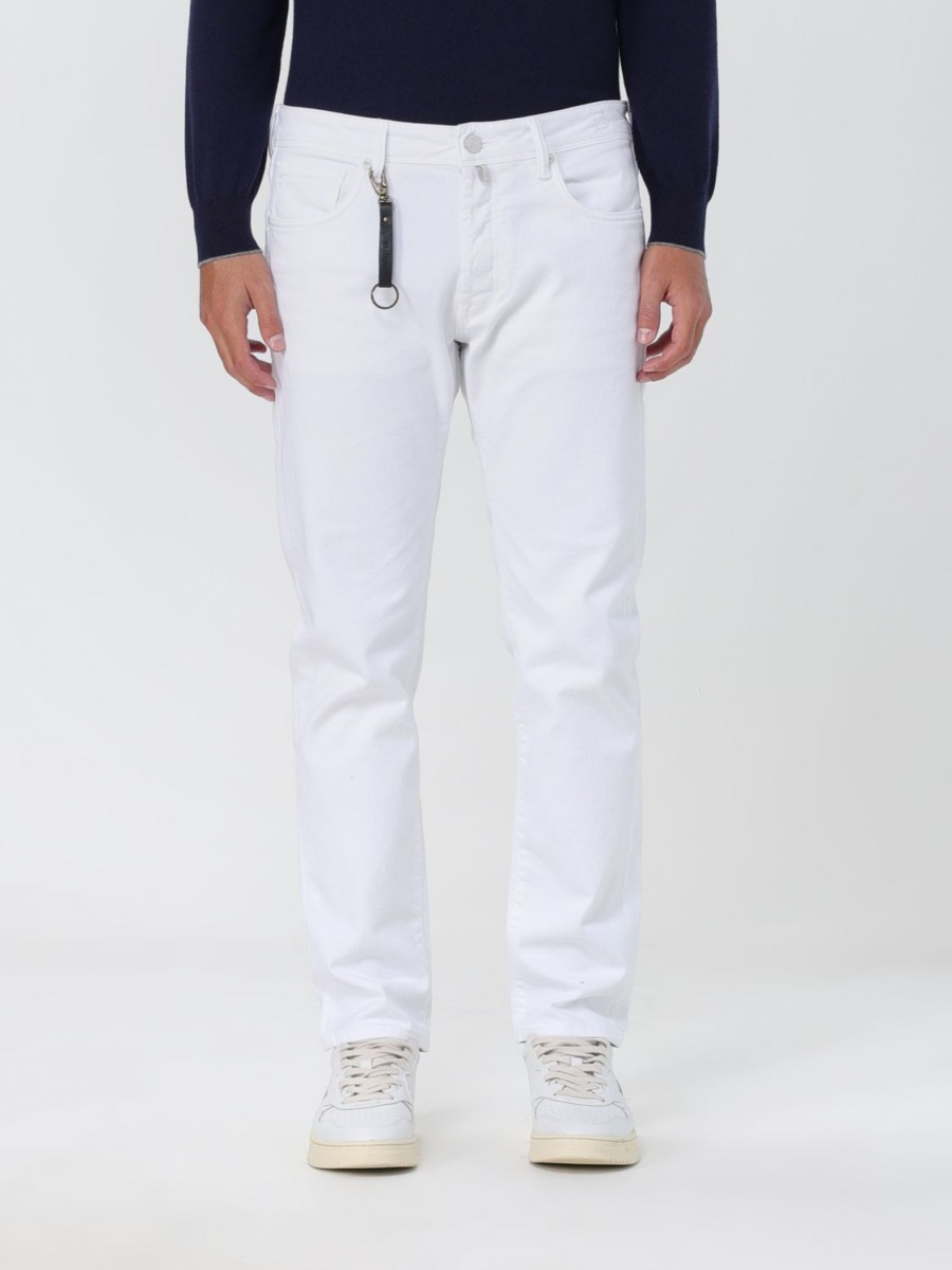 Incotex - Men's Jeans - White - Giglio GOOFASH