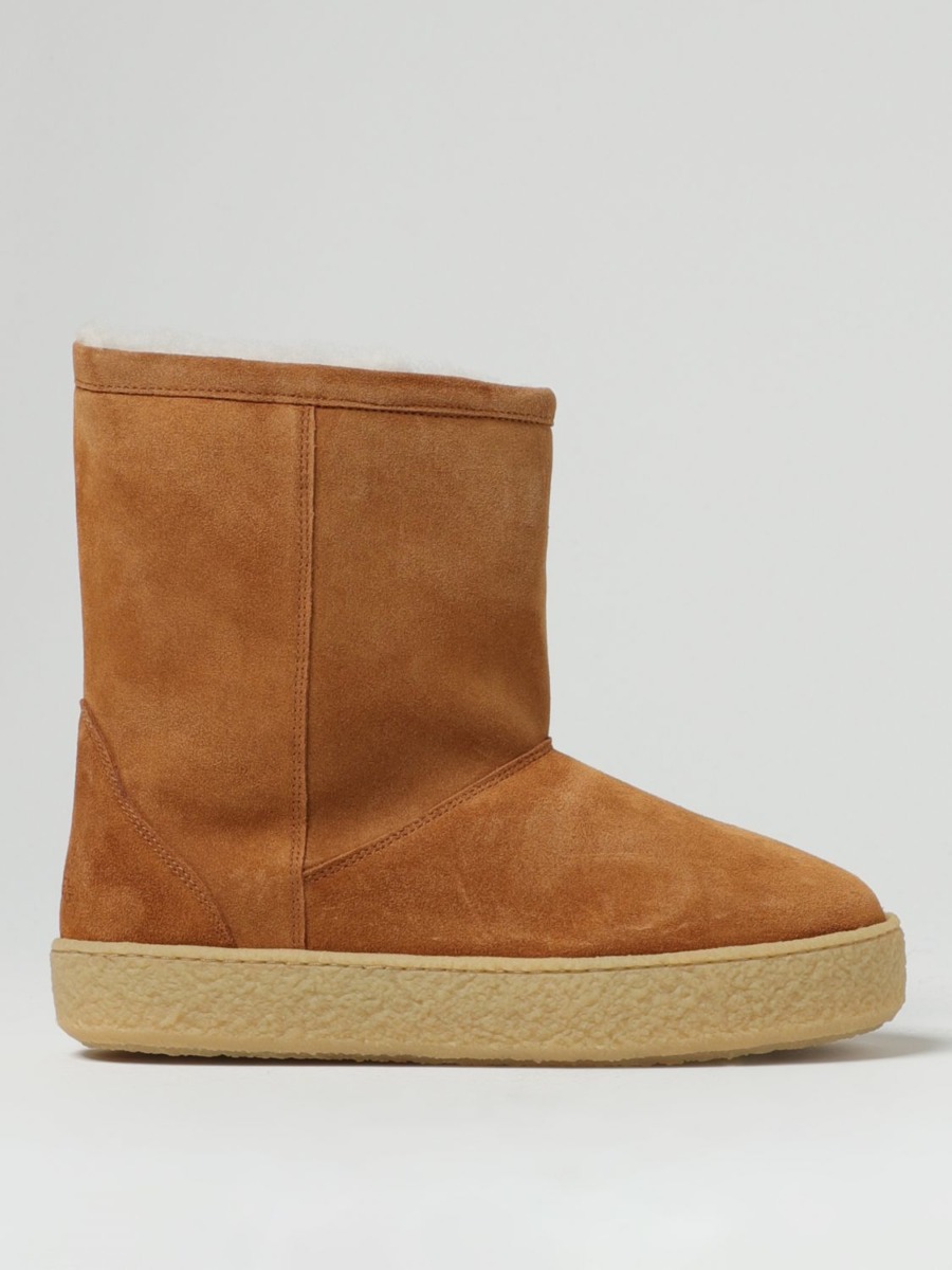 Isabel Marant - Flat Boots Brown Giglio GOOFASH