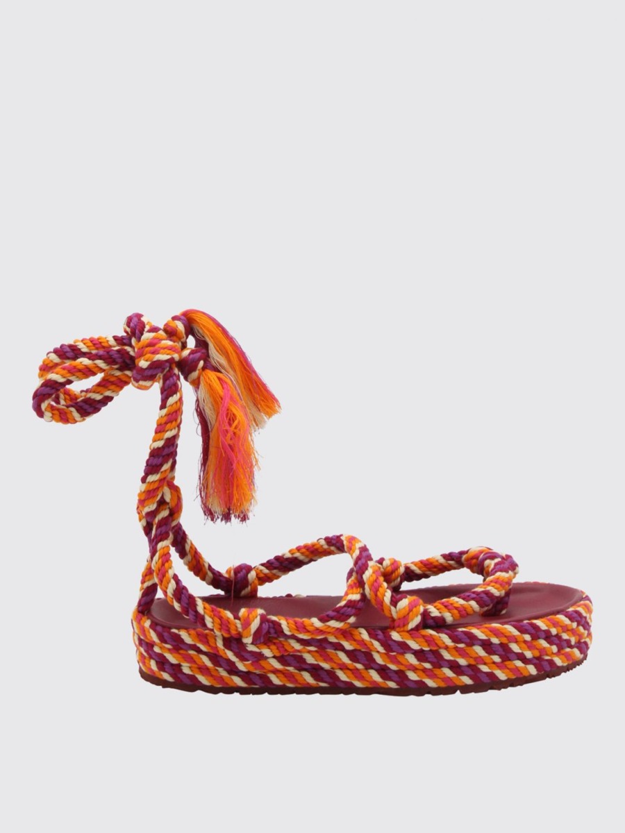 Isabel Marant - Womens Flat Sandals in Orange at Giglio GOOFASH