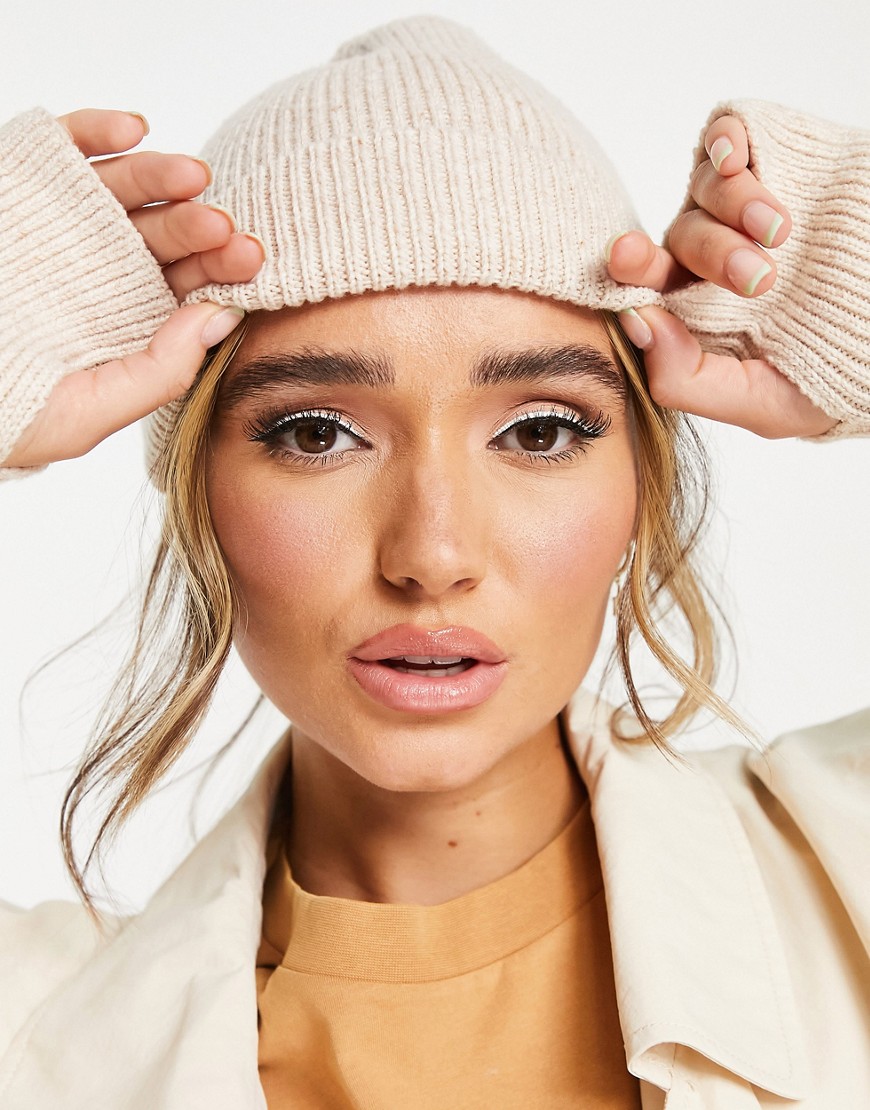 Ivory Beanie for Women by Asos GOOFASH