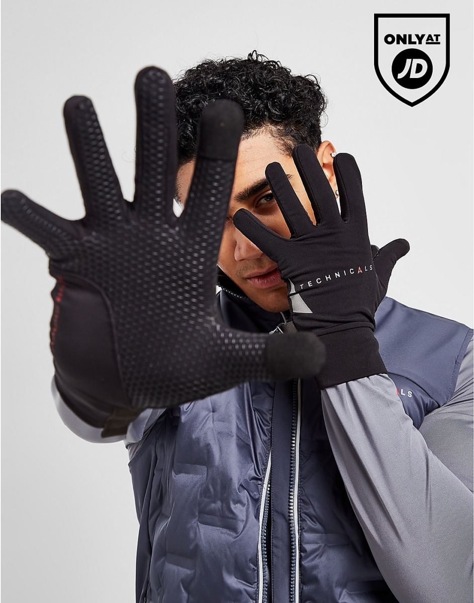 JD Sports - Black Gloves GOOFASH