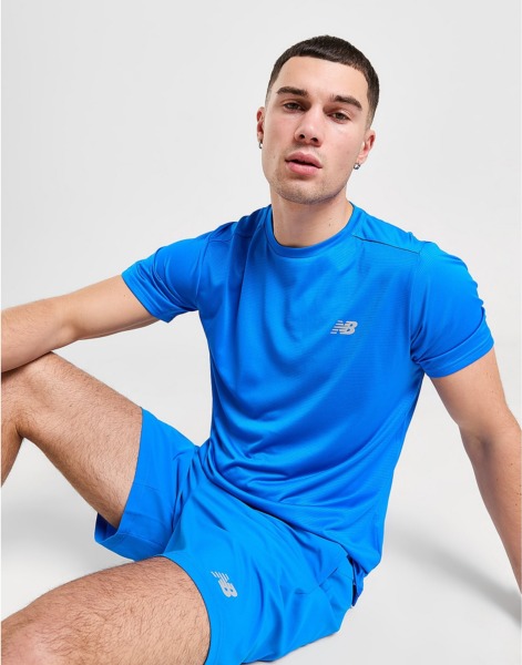 JD Sports Gents T-Shirt Blue by New Balance GOOFASH