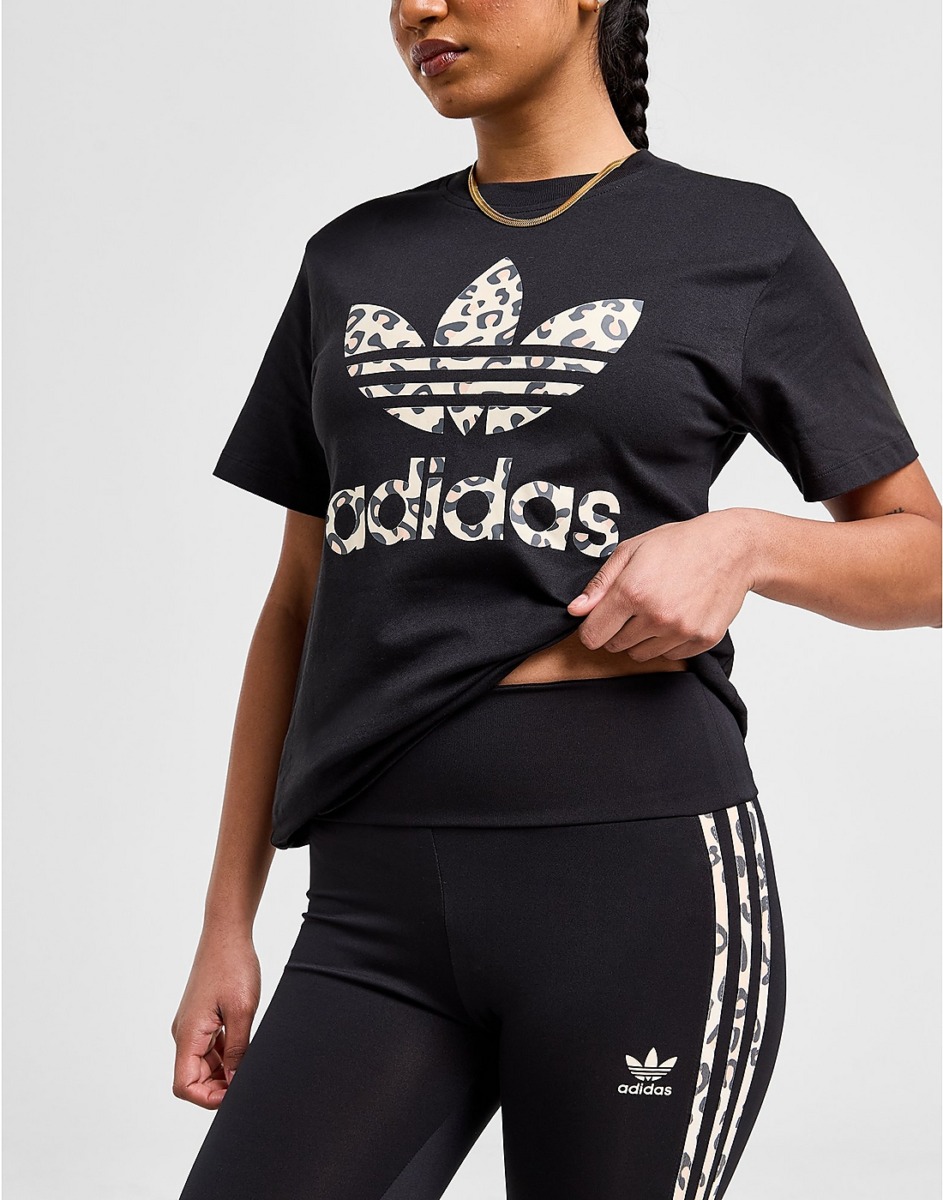 JD Sports - Ladies T-Shirt Black - Adidas GOOFASH
