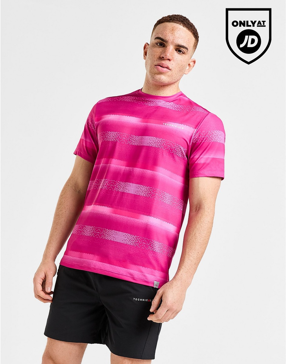 JD Sports - Pink Men T-Shirt Technicals GOOFASH