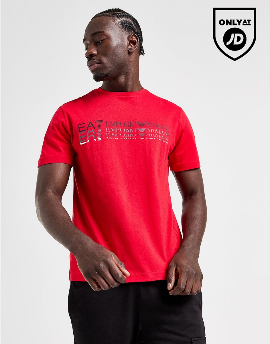 JD Sports - T-Shirt Red for Man by Armani GOOFASH
