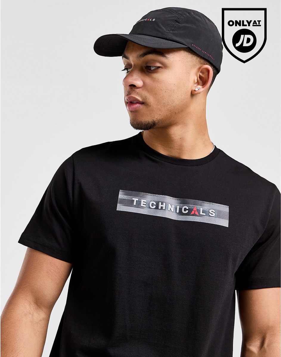 JD Sports T-Shirt in Black for Man from Technicals GOOFASH
