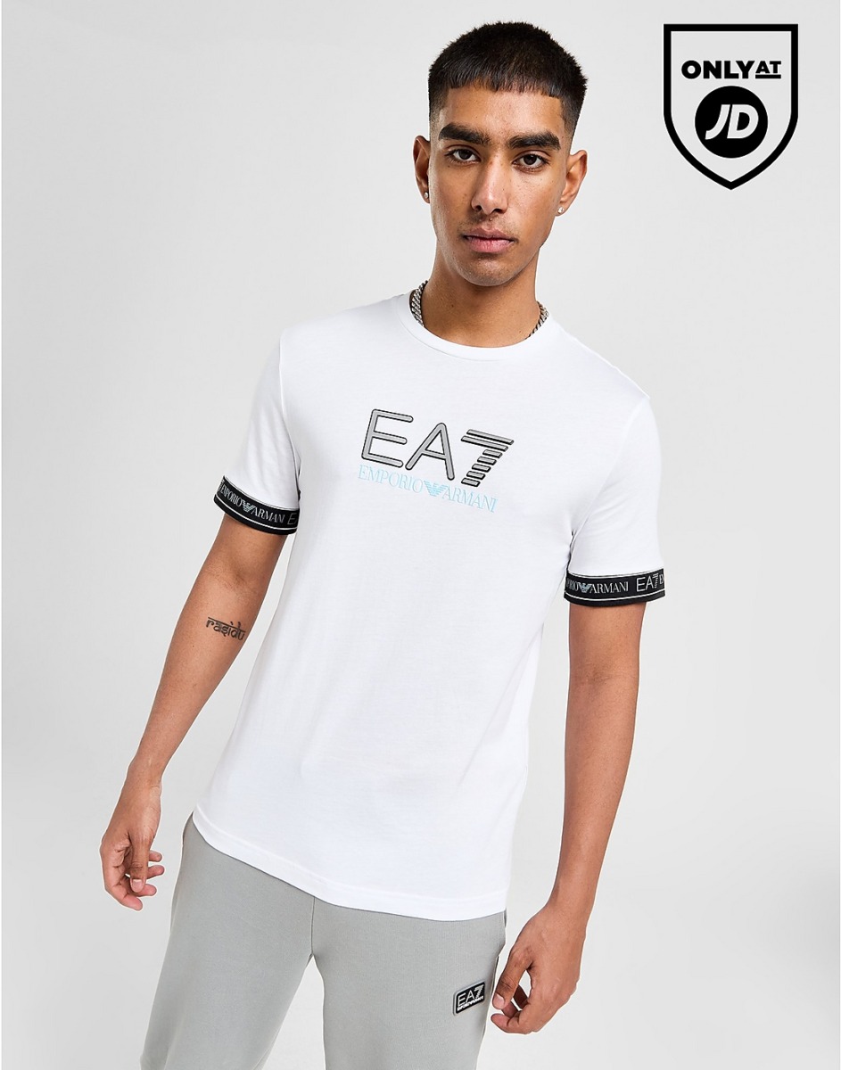 JD Sports - T-Shirt in White for Man from Armani GOOFASH