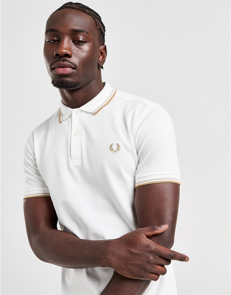 JD Sports White Gents T-Shirt Fred Perry GOOFASH