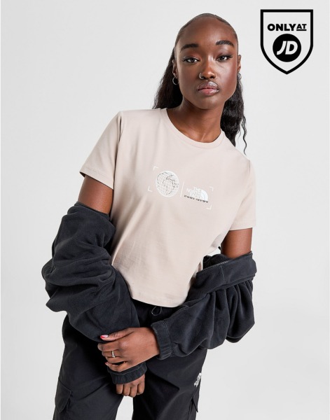 JD Sports Women's Beige T-Shirt from The North Face GOOFASH