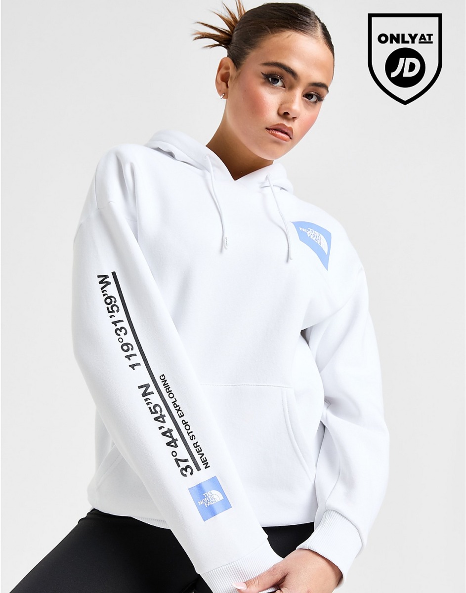JD Sports Womens White Hoodie from The North Face GOOFASH