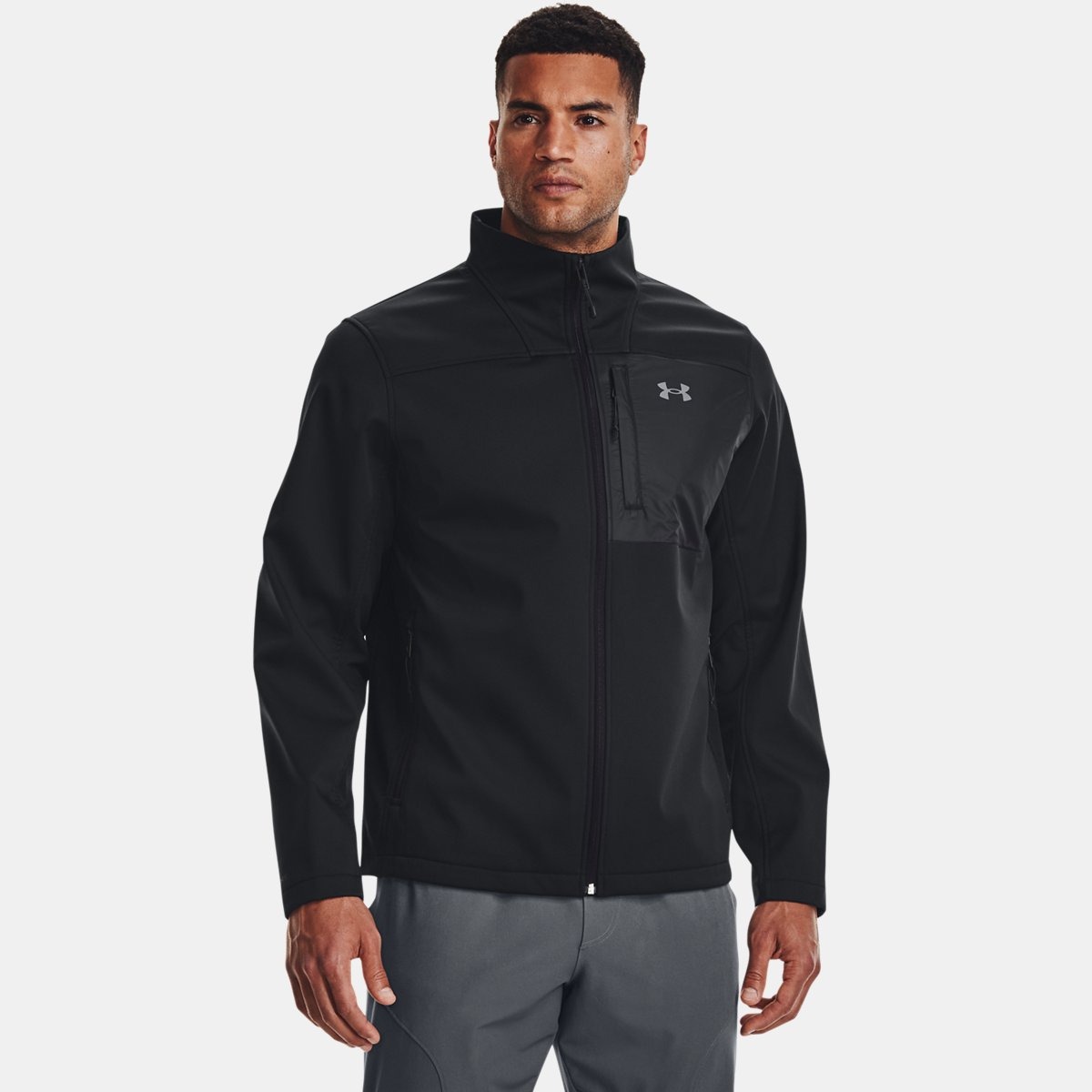 Jacket Black by Under Armour GOOFASH