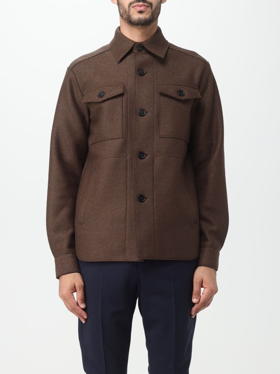 Jacket in Brown - Giglio GOOFASH