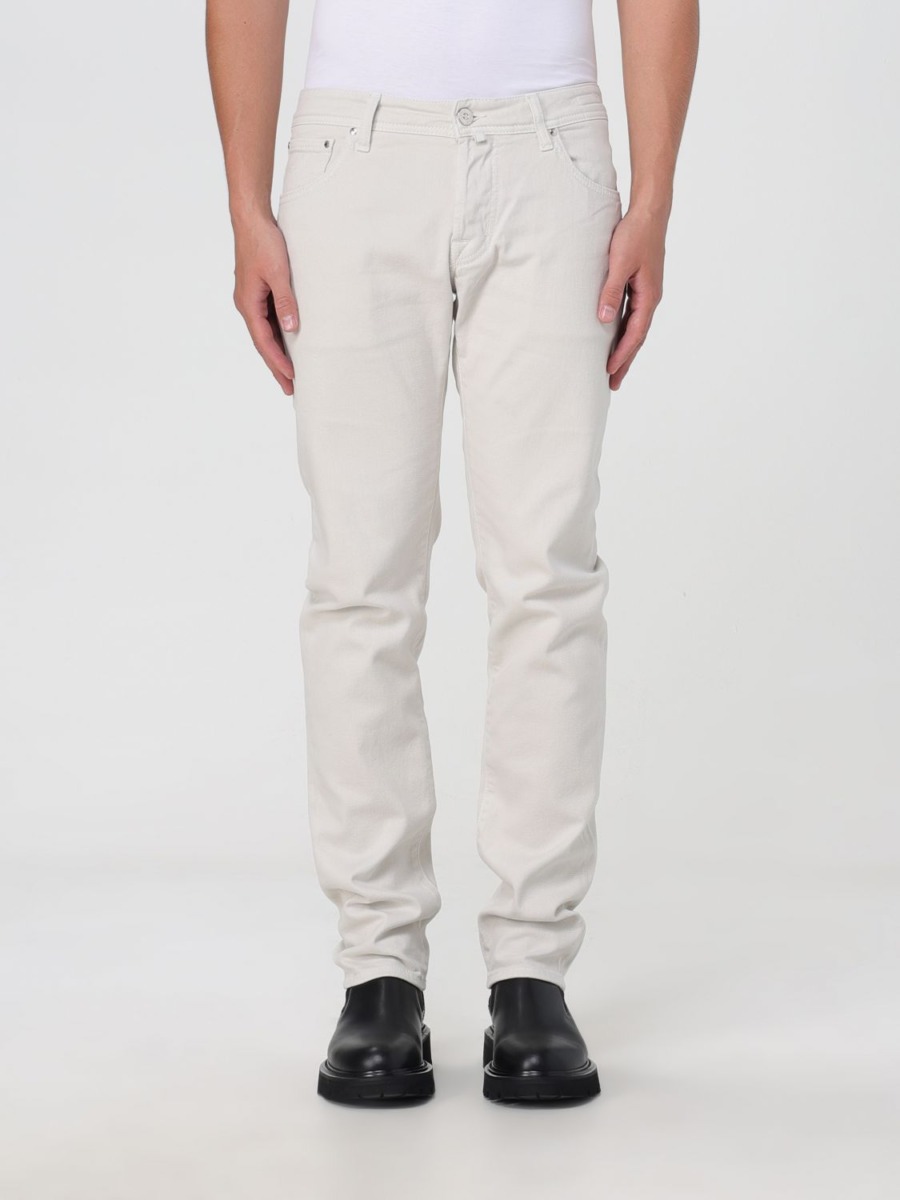Jacob Cohen - Gent Trousers in White - Giglio GOOFASH