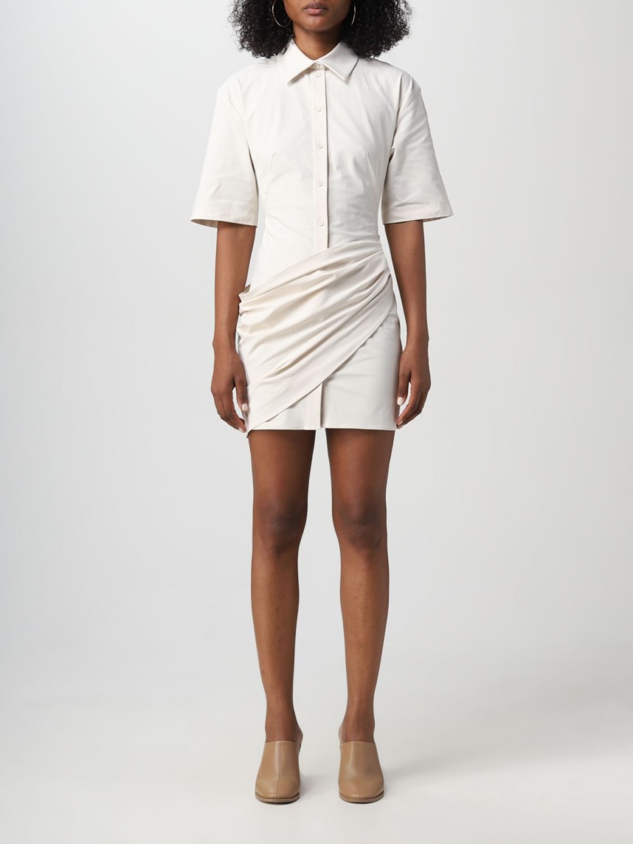 Jacquemus Women Dress in Ivory at Giglio GOOFASH