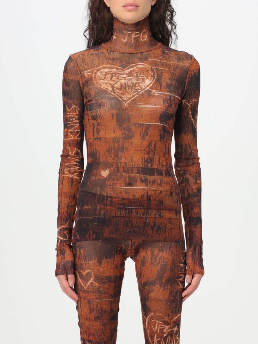 Jean Paul Gaultier - Ladies Top in Brown from Giglio GOOFASH