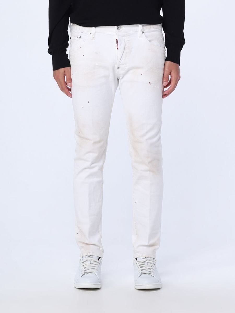 Jeans in White Dsquared2 Giglio GOOFASH